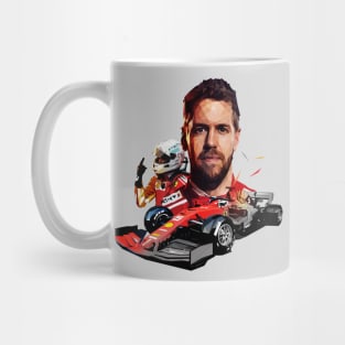 Sebastian Vettel lowpoly v2 Mug